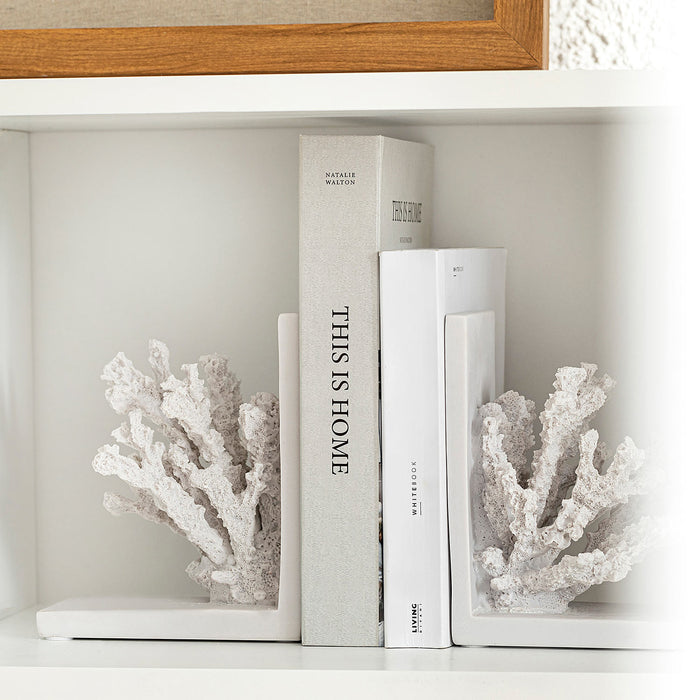 Piatri Bookends 16X18 CM White