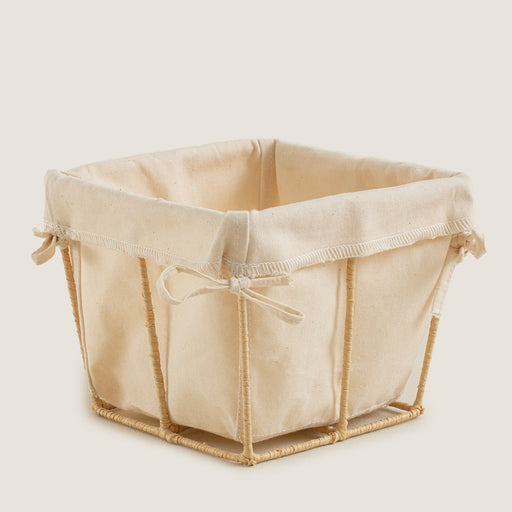 Square Bread Basket 15 cm Natural