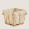 Square Bread Basket 15 cm Natural
