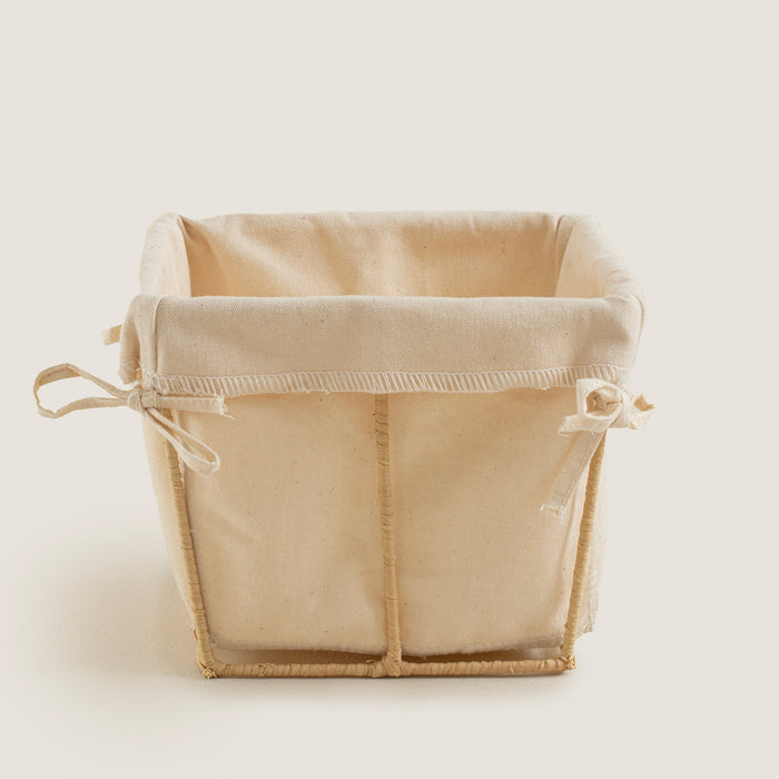 Square Bread Basket 15 cm Natural