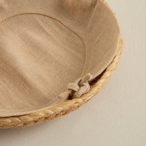 Dewo Lined Jute Basket 24 cm Natural