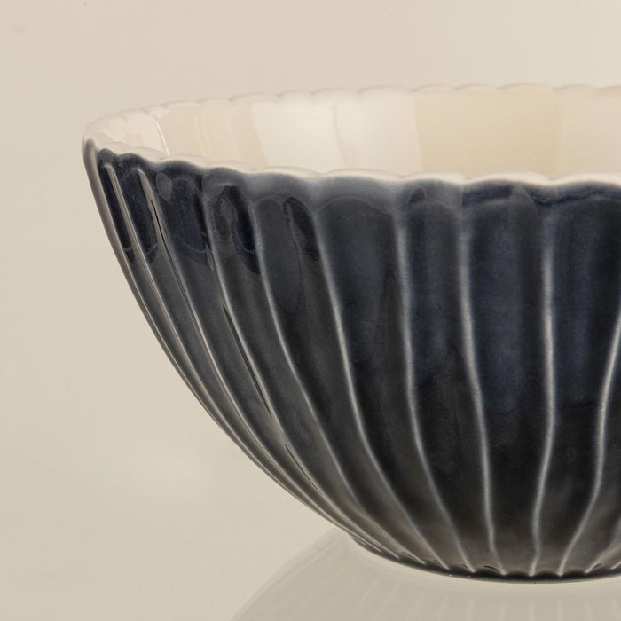 Seasıde Striped Bowl - 22x11 cm MARINE BLUE