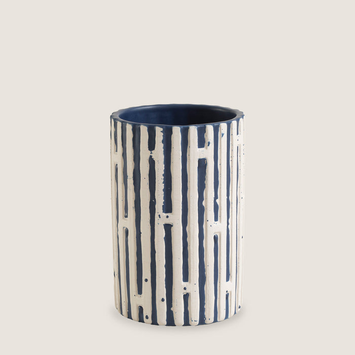 Mare Toothbrush Holder 7X11 Cm White-Blue