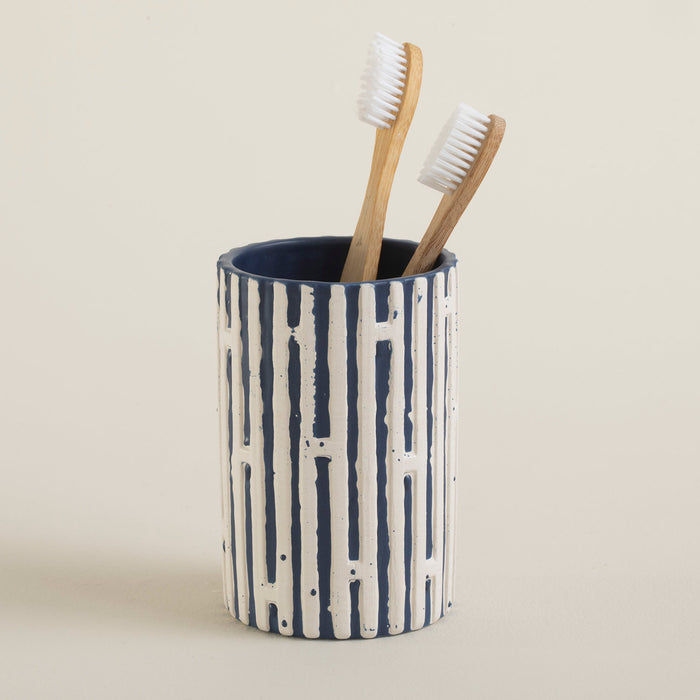 Mare Toothbrush Holder 7X11 Cm White-Blue