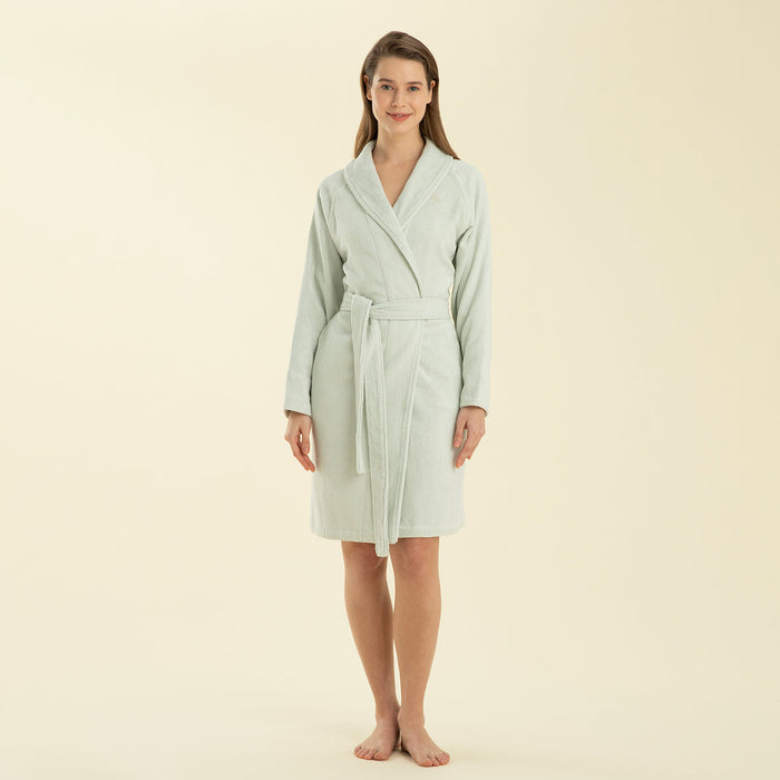 Solid Unisex Bathrobe Ocean