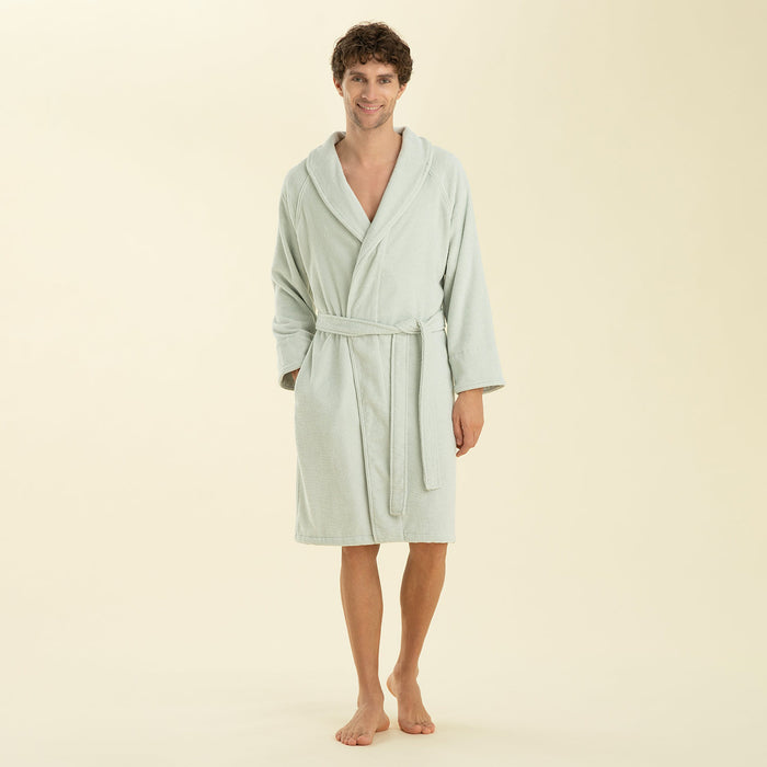 Solid Unisex Bathrobe Ocean