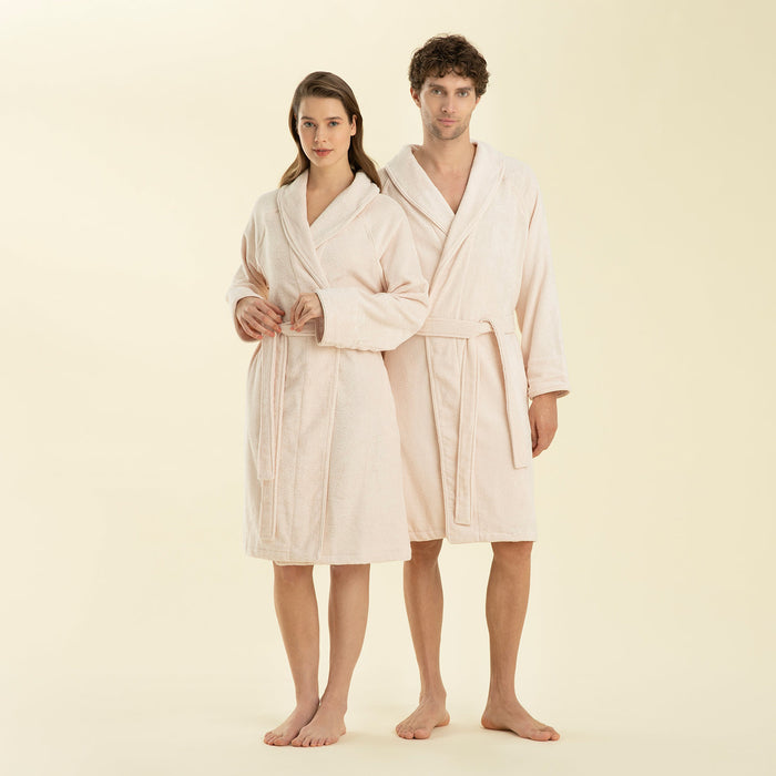 Solid Unisex Bathrobe Powder