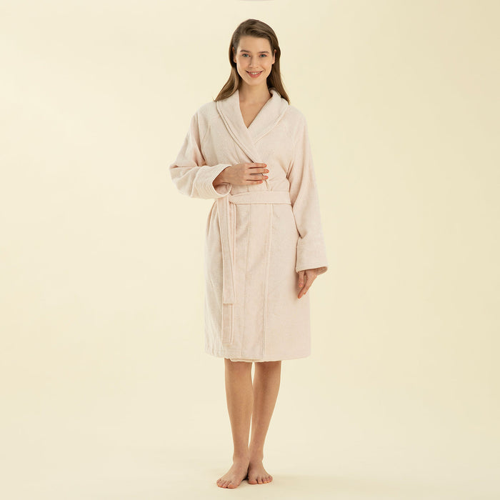 Solid Unisex Bathrobe Powder