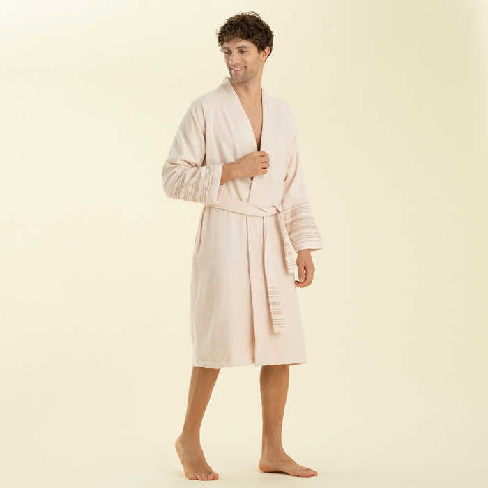 Derin Bamboo Unisex Bathrobe Powder