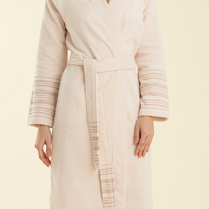 Derin Bamboo Unisex Bathrobe Powder