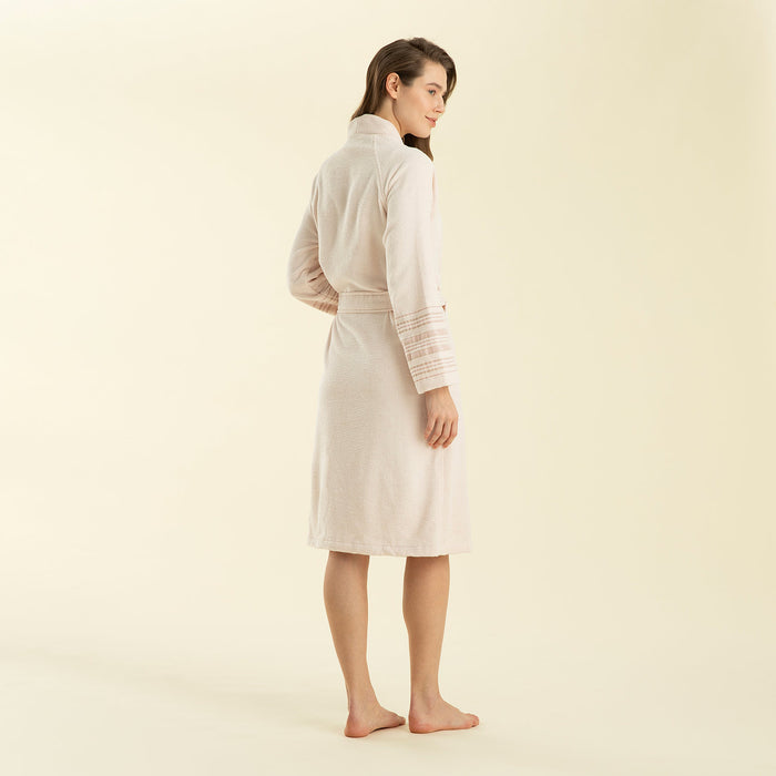 Derin Bamboo Unisex Bathrobe Powder