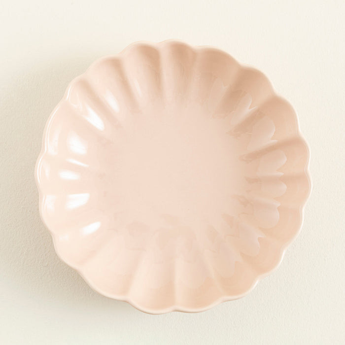 Flower Deep Plate 21 cm Powder