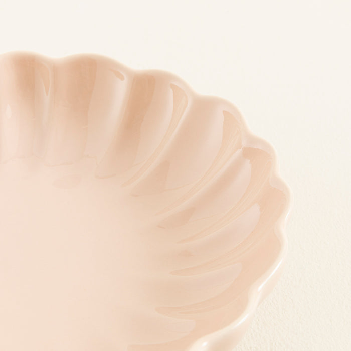 Flower Deep Plate 21 cm Powder
