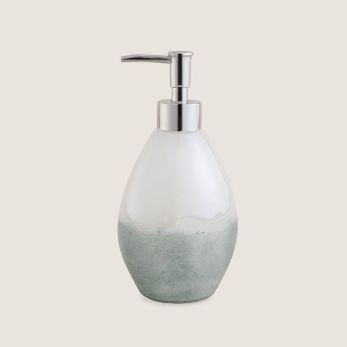 Alain Soap Dispenser White-ice Blue