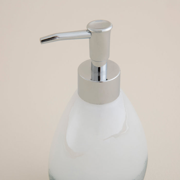 Alain Soap Dispenser White-ice Blue