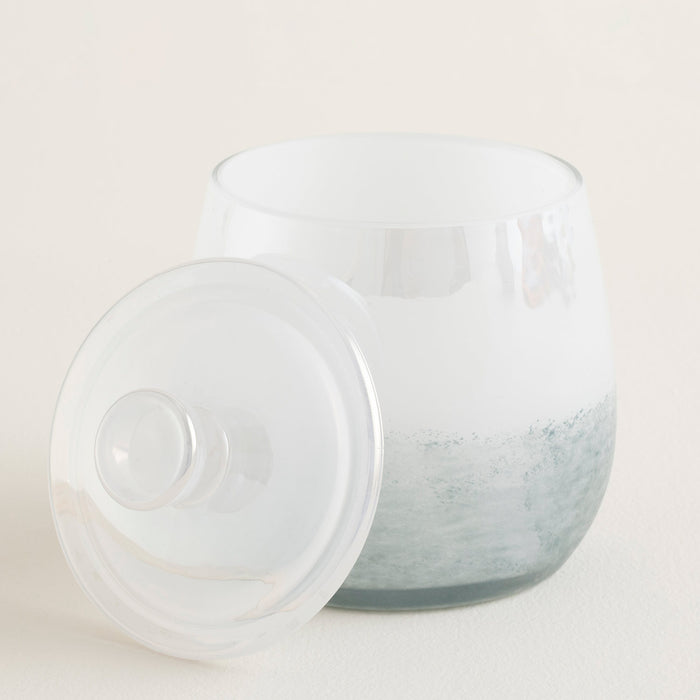 Alain Cotton Jar White-ice Blue