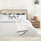 Ascar Duvet Cover Set Dbl White