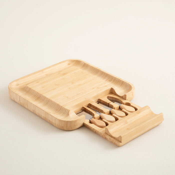 Ravva 5 Piece Square Presentation Set with Blades 33x33 cm Natural