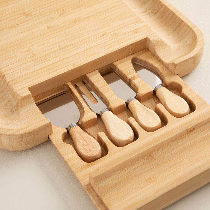 Ravva 5 Piece Square Presentation Set with Blades 33x33 cm Natural