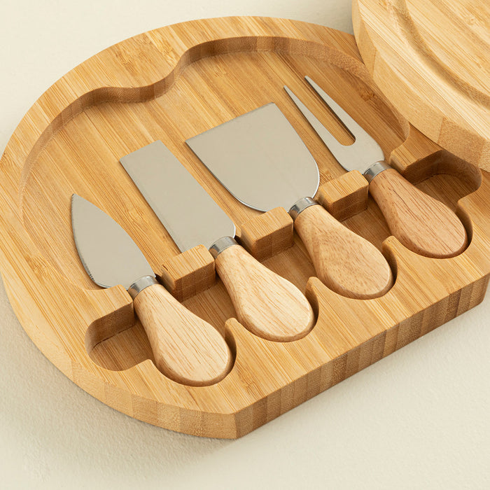 Ravva 5 Piece Oval Presentation Set with Blade 22x2 cm Natural