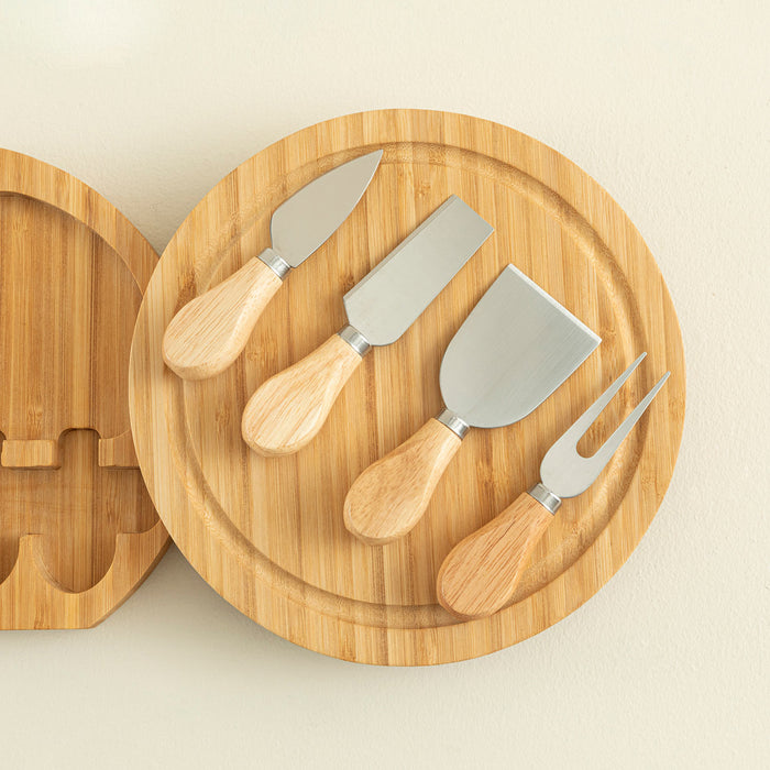 Ravva 5 Piece Oval Presentation Set with Blade 22x2 cm Natural