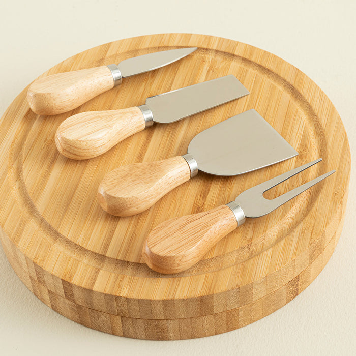 Ravva 5 Piece Oval Presentation Set with Blade 22x2 cm Natural