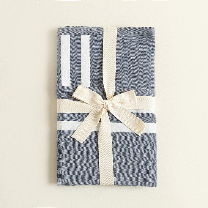 Vendra Kıtchen Apron MARINE BLUE/WHITE