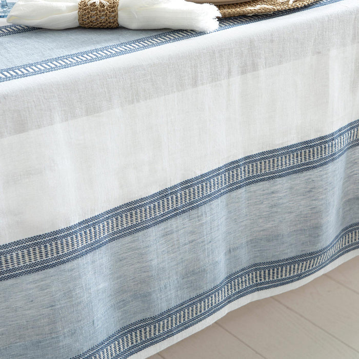 Paso Tablecloth MARINE BLUE/WHITE