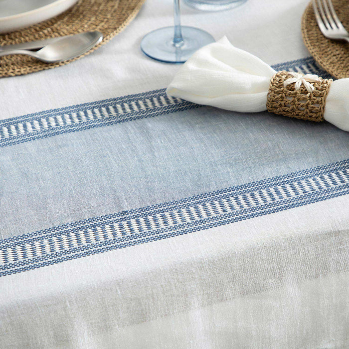 Paso Tablecloth MARINE BLUE/WHITE