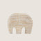 Wood Elephant Decorative Object 27x23 Cm Natural