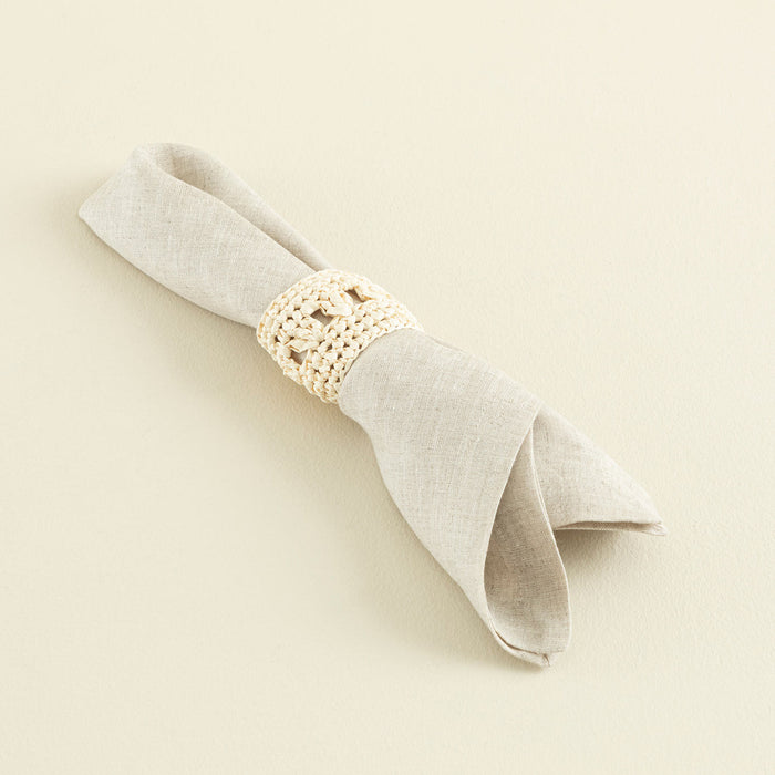 Lace Napkin Ring 2 Pcs Natural