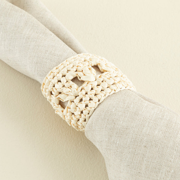 Lace Napkin Ring 2 Pcs Natural