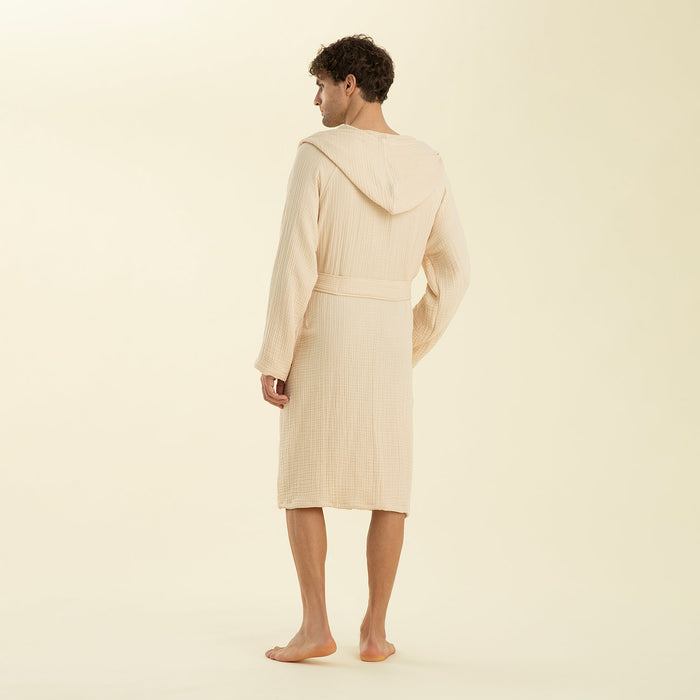 Armin Unisex Bathrobe Beige