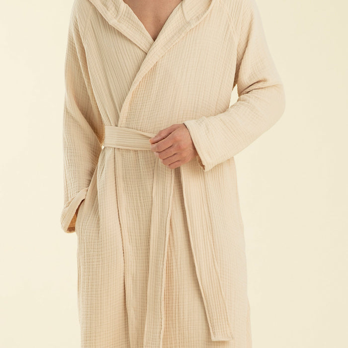 Armin Unisex Bathrobe Beige