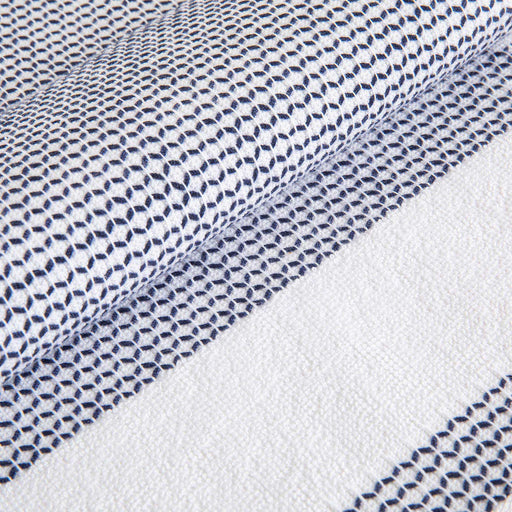 Albera Hand Towel 30x50 Cm WHITE/MARINE BLUE