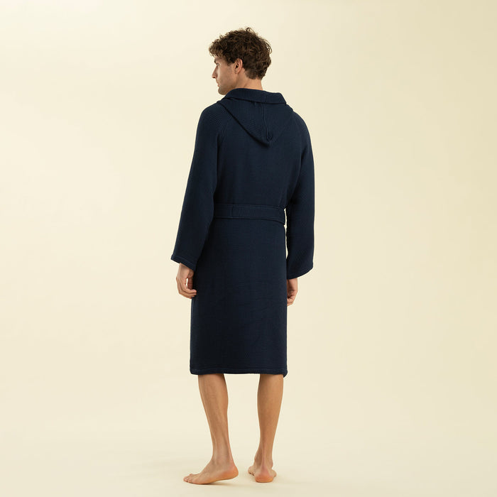 Charmon Bathrobe MARINE BLUE