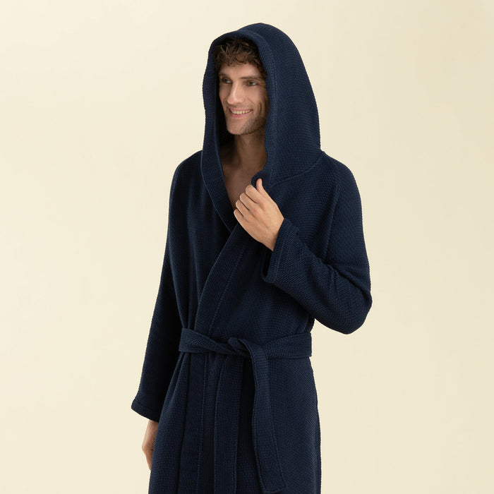 Charmon Bathrobe MARINE BLUE