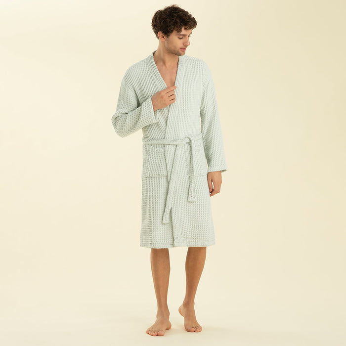 Gofre Unısex Bathrobe Ocean