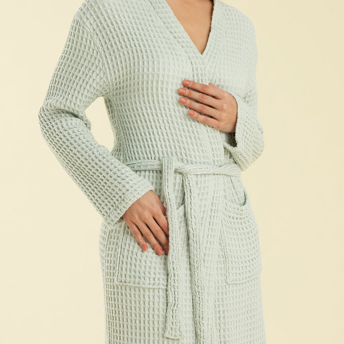 Gofre Unısex Bathrobe Ocean