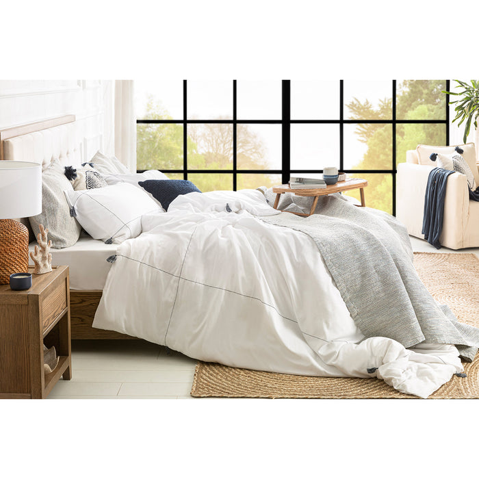 Lunha Duvet Cover Set Double White