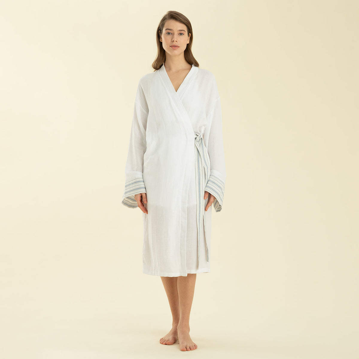Atıgrado Robe WHITE/MARINE BLUE 8682313378445| Chakra International