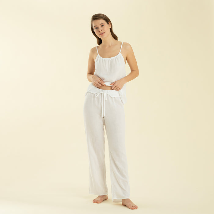 Bonıta Pajama Set White