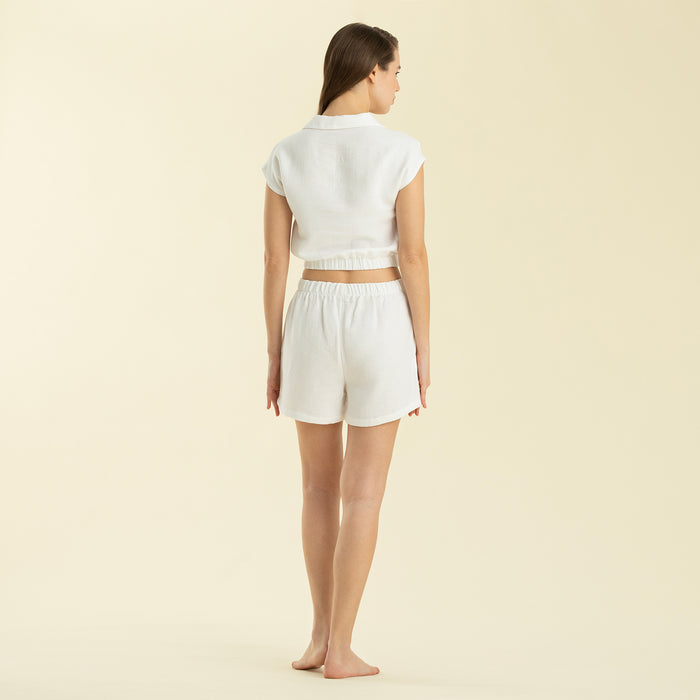 Attenzıone Short Set White