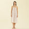 Elegant Nightgown White-Pink