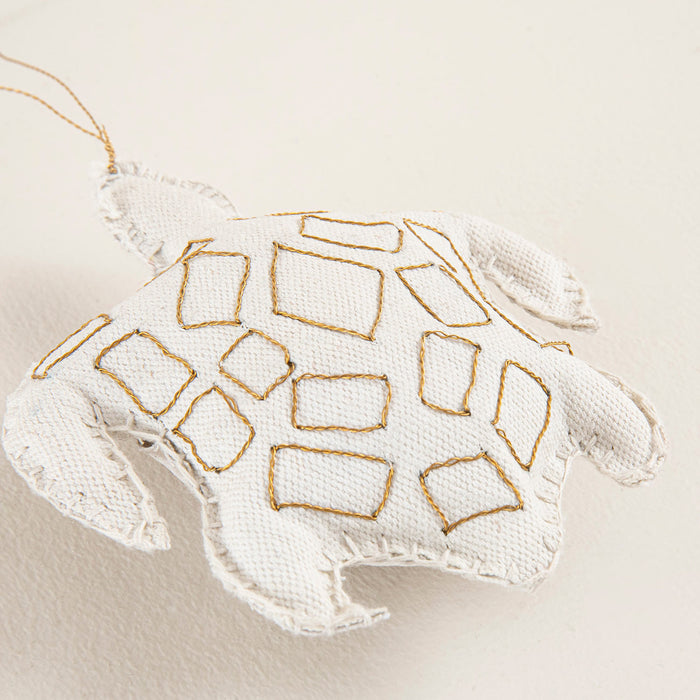 Turtle Decorative Object With Hanged Cream