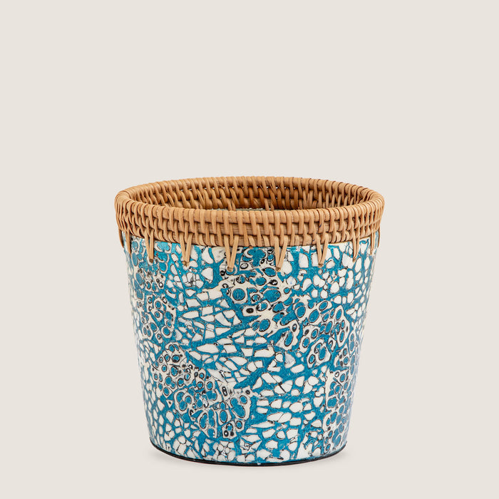 Chi Flower Pot 12,5 cm White/Light Blue