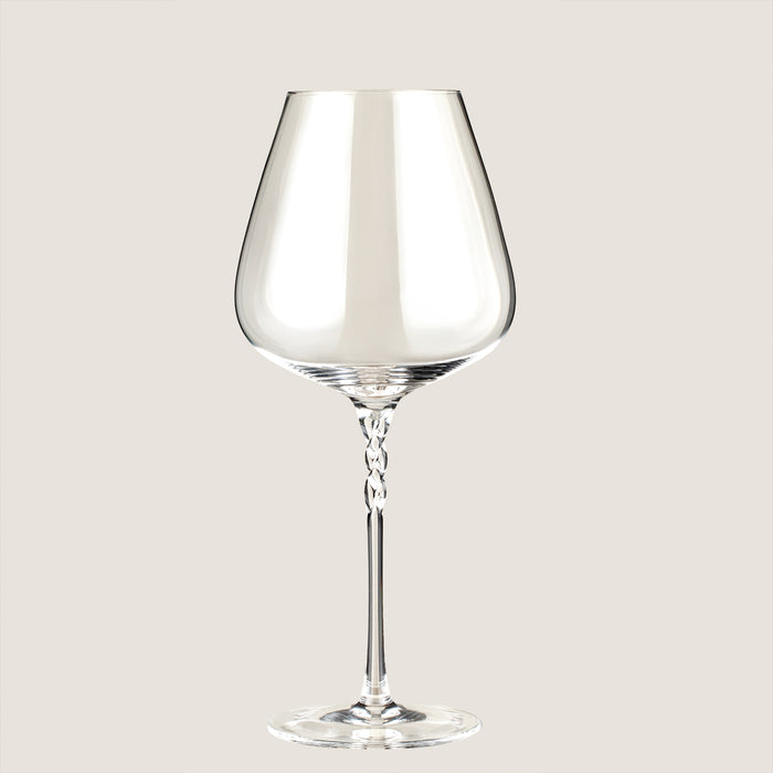 Semi Bracte Red Wine Glass Transparent