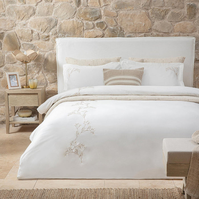 Evıan Duvet Cover Set King Ecru