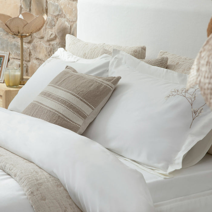 Evıan Duvet Cover Set King Ecru