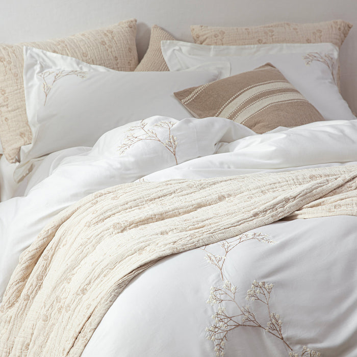 Evıan Duvet Cover Set E.King Ecru